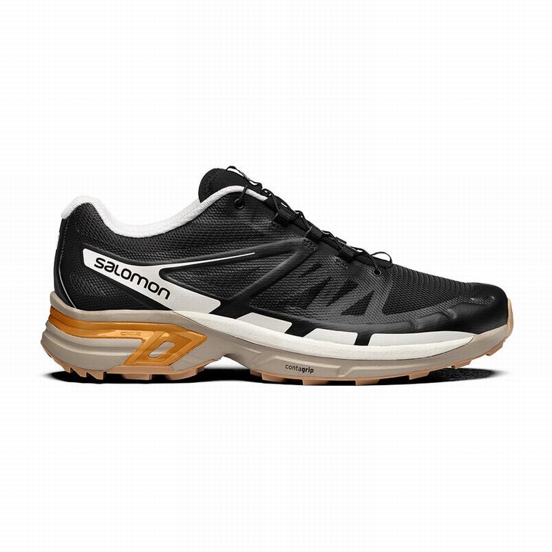 Zapatillas Trail Running Salomon Hombre Negras / Doradas - Salomon Argentina XT-WINGS 2 ,380712-FHK